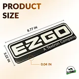 EZGO front name plate